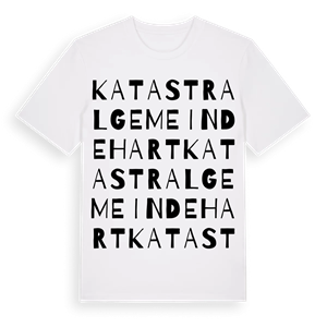 Katastralgemeinde Hart ordlek t-shirt – ekologisk bomull t-shirt från Pinshirt