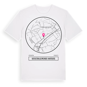 Katastralgemeinde Hartberg t-shirt – ekologisk bomull t-shirt från Pinshirt