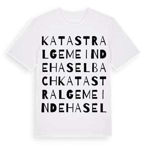 Katastralgemeinde Haselbach ordlek t-shirt – ekologisk bomull t-shirt från Pinshirt