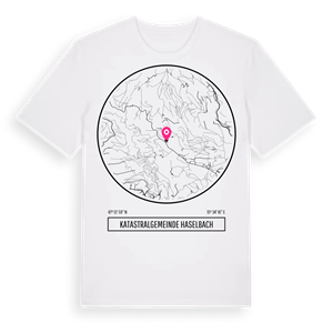 Katastralgemeinde Haselbach t-shirt – ekologisk bomull t-shirt från Pinshirt