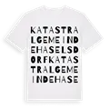 Katastralgemeinde Haselsdorf ordlek t-shirt