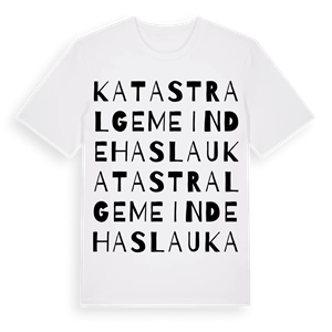 Katastralgemeinde Haslau ordlek t-shirt – ekologisk bomull t-shirt från Pinshirt
