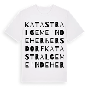 Katastralgemeinde Herbersdorf ordlek t-shirt – ekologisk bomull t-shirt från Pinshirt