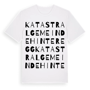 Katastralgemeinde Hinteregg ordlek t-shirt – ekologisk bomull t-shirt från Pinshirt