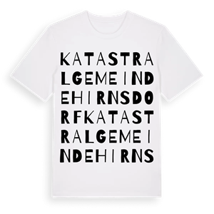 Katastralgemeinde Hirnsdorf ordlek t-shirt – ekologisk bomull t-shirt från Pinshirt