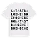 Katastralgemeinde Hochenegg ordlek t-shirt