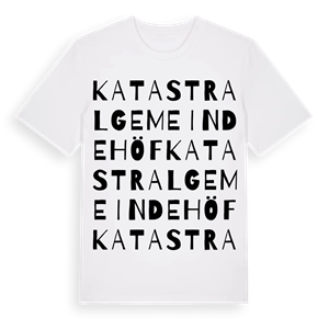 Katastralgemeinde Höf ordlek t-shirt – ekologisk bomull t-shirt från Pinshirt