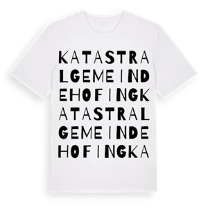 Katastralgemeinde Hofing ordlek t-shirt – ekologisk bomull t-shirt från Pinshirt