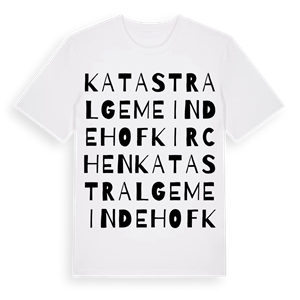 Katastralgemeinde Hofkirchen ordlek t-shirt – ekologisk bomull t-shirt från Pinshirt