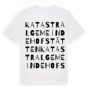 Katastralgemeinde Hofstätten ordlek t-shirt – ekologisk bomull t-shirt från Pinshirt