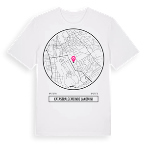 Katastralgemeinde Jakomini t-shirt – ekologisk bomull t-shirt från Pinshirt