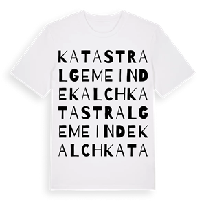 Katastralgemeinde Kalch ordlek t-shirt – ekologisk bomull t-shirt från Pinshirt
