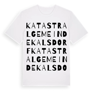 Katastralgemeinde Kalsdorf ordlek t-shirt – ekologisk bomull t-shirt från Pinshirt