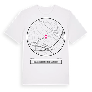 Katastralgemeinde Kalsdorf t-shirt – ekologisk bomull t-shirt från Pinshirt
