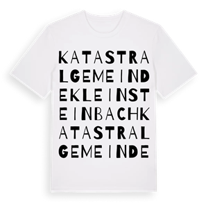Katastralgemeinde Kleinsteinbach ordlek t-shirt – ekologisk bomull t-shirt från Pinshirt