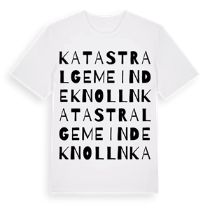 Katastralgemeinde Knolln ordlek t-shirt – ekologisk bomull t-shirt från Pinshirt