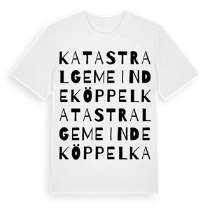 Katastralgemeinde Köppel ordlek t-shirt – ekologisk bomull t-shirt från Pinshirt