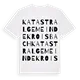 Katastralgemeinde Kroisbach ordlek t-shirt