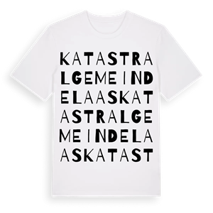 Katastralgemeinde Laas ordlek t-shirt – ekologisk bomull t-shirt från Pinshirt