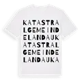 Katastralgemeinde Landau ordlek t-shirt