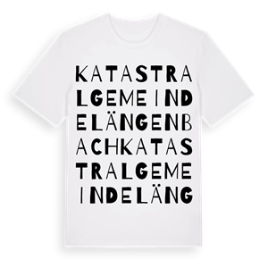 Katastralgemeinde Längenbach ordlek t-shirt – ekologisk bomull t-shirt från Pinshirt