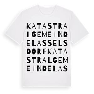 Katastralgemeinde Lasselsdorf ordlek t-shirt – ekologisk bomull t-shirt från Pinshirt