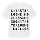 Katastralgemeinde Lassenberg ordlek t-shirt