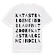 Katastralgemeinde Laufnitzdorf ordlek t-shirt