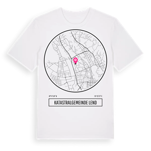 Katastralgemeinde Lend t-shirt – ekologisk bomull t-shirt från Pinshirt