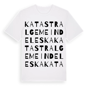 Katastralgemeinde Leska ordlek t-shirt – ekologisk bomull t-shirt från Pinshirt