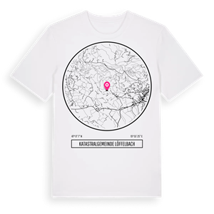 Katastralgemeinde Löffelbach t-shirt – ekologisk bomull t-shirt från Pinshirt