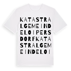 Katastralgemeinde Loipersdorf ordlek t-shirt – ekologisk bomull t-shirt från Pinshirt