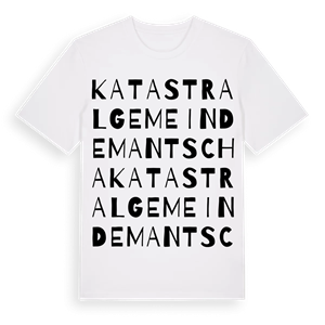 Katastralgemeinde Mantscha ordlek t-shirt – ekologisk bomull t-shirt från Pinshirt