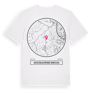 Katastralgemeinde Mantscha t-shirt – ekologisk bomull t-shirt från Pinshirt