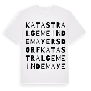 Katastralgemeinde Mayersdorf ordlek t-shirt – ekologisk bomull t-shirt från Pinshirt