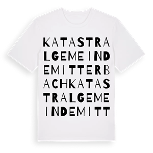Katastralgemeinde Mitterbach ordlek t-shirt – ekologisk bomull t-shirt från Pinshirt