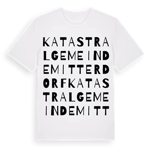 Katastralgemeinde Mitterdorf ordlek t-shirt – ekologisk bomull t-shirt från Pinshirt