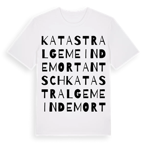 Katastralgemeinde Mortantsch ordlek t-shirt – ekologisk bomull t-shirt från Pinshirt
