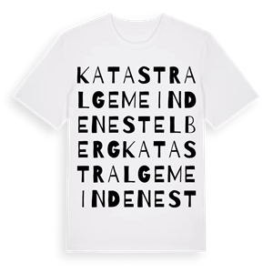 Katastralgemeinde Nestelberg ordlek t-shirt – ekologisk bomull t-shirt från Pinshirt