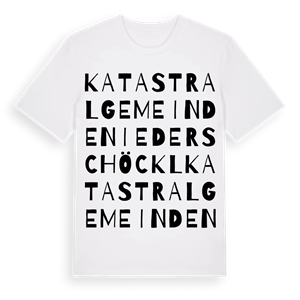 Katastralgemeinde Niederschöckl ordlek t-shirt – ekologisk bomull t-shirt från Pinshirt