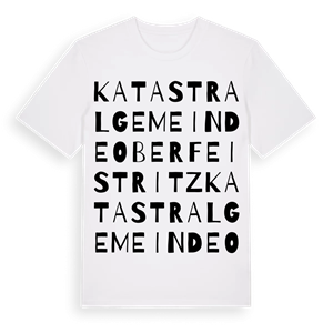 Katastralgemeinde Oberfeistritz ordlek t-shirt – ekologisk bomull t-shirt från Pinshirt