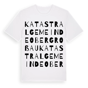 Katastralgemeinde Obergroßau ordlek t-shirt – ekologisk bomull t-shirt från Pinshirt