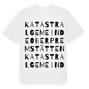 Katastralgemeinde Oberpremstätten ordlek t-shirt – ekologisk bomull t-shirt från Pinshirt