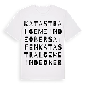 Katastralgemeinde Obersaifen ordlek t-shirt – ekologisk bomull t-shirt från Pinshirt