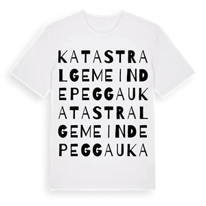 Katastralgemeinde Peggau ordlek t-shirt – ekologisk bomull t-shirt från Pinshirt