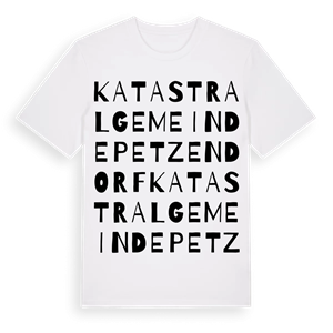 Katastralgemeinde Petzendorf ordlek t-shirt – ekologisk bomull t-shirt från Pinshirt