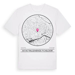 Katastralgemeinde Picheldorf t-shirt – ekologisk bomull t-shirt från Pinshirt