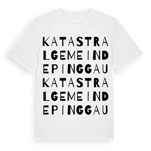 Katastralgemeinde Pinggau ordlek t-shirt – ekologisk bomull t-shirt från Pinshirt