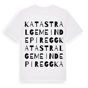 Katastralgemeinde Piregg ordlek t-shirt – ekologisk bomull t-shirt från Pinshirt