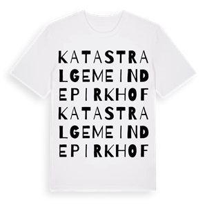Katastralgemeinde Pirkhof ordlek t-shirt – ekologisk bomull t-shirt från Pinshirt